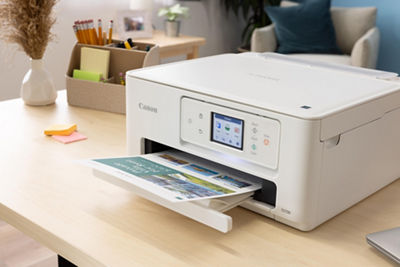 PIXMA TS7720 Printing on a Wooden Table