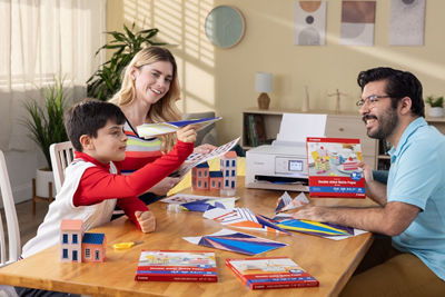 Family Making Crafts