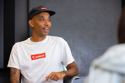 Close-Up of Atiba Talking