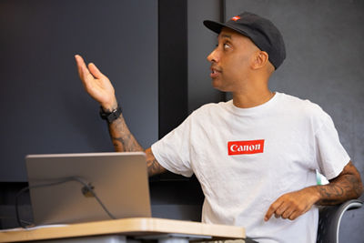 Close-Up of Atiba Signaling