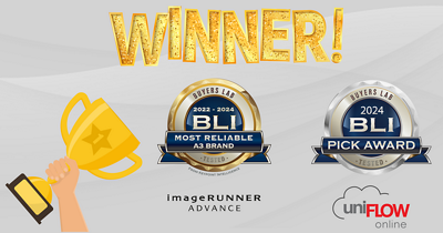 Uniflow printers with Trellix logo