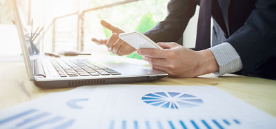 Business Man at laptop