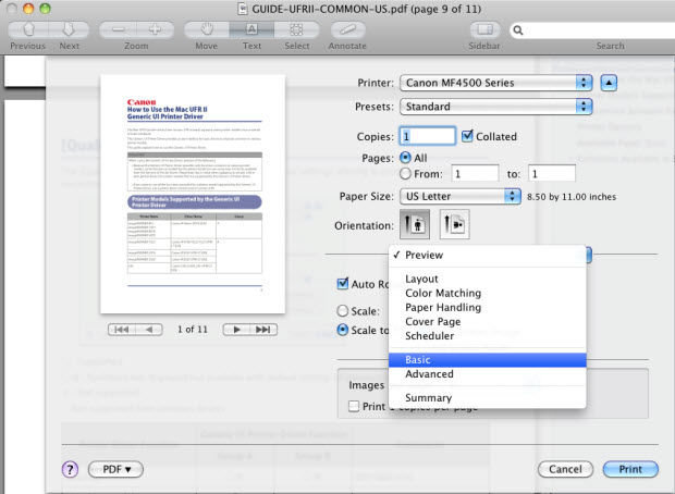 Printing from a MAC on 2 sides of the paper (Duplex Printing) (SOHO ...