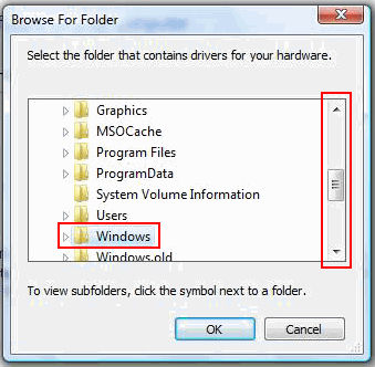 If setup does not automatically locate installation files, browse to ...