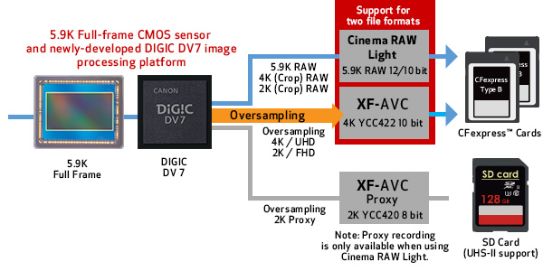 C500 Multiple Recording Options