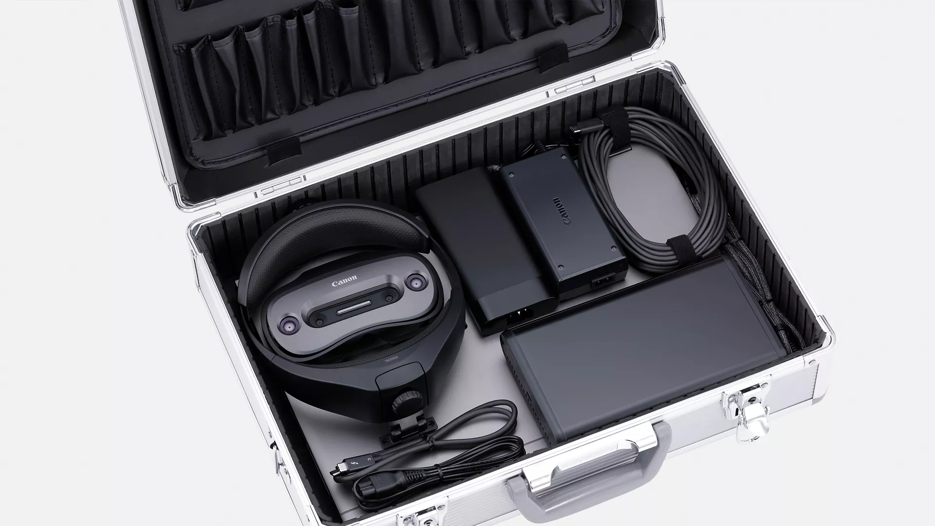MREAL Headset with Accessories in a Briefcase