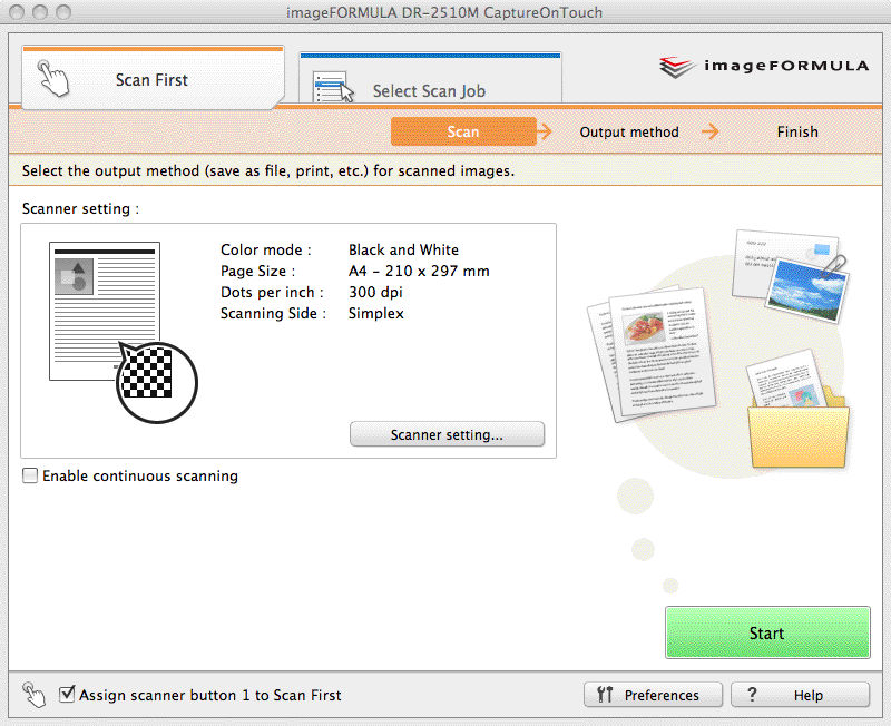 Set [Page Size] to [Auto-detection]-Macintosh (2010/2510)