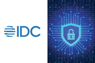 IDC logo with lock icon