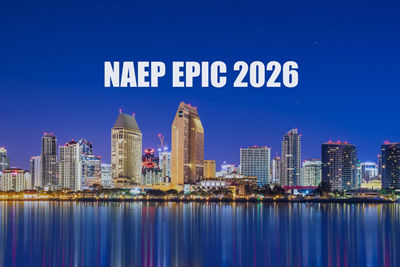 People gahtering image, next to theNAEP Epic 2026 image