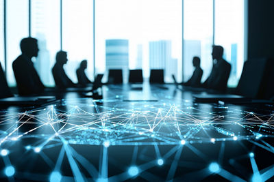 A group of professionals standing.