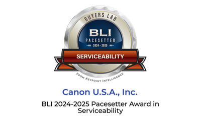 Image of the BLI Pacesetter 2024-2025 Serviceability Award from Keypoint Intelligence