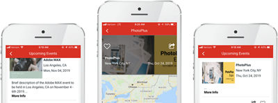 Demonstration of Events Feed in the Canon Large Format App