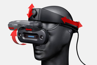 Demo of Person wearing the Canon MREAL Headset