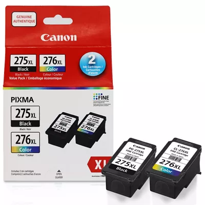 PG-275XL/CL-276XL Noir et couleur encre Emballage économique