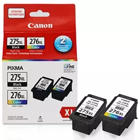 PG-275XL/CL-276XL Noir et couleur encre Emballage économique