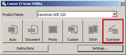 Calibrate the Scanner - LiDE 110 / 120 / 210 / 220