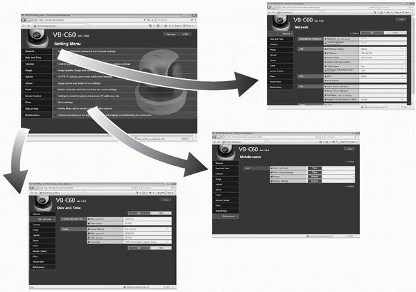 How do I Access the Setting Menu in the VB-C60 software