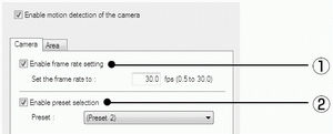 How do I setup Motion Detection in the software for the VB-C60