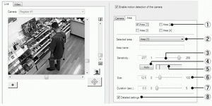 How do I setup Motion Detection in the software for the VB-C60