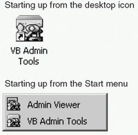 How to Start Up VB Administration Tools for the VB-150