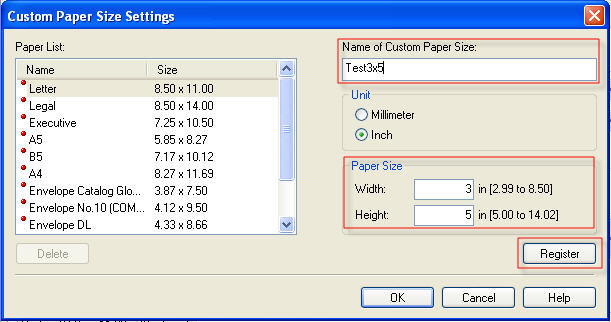 Printing on a custom paper size (MF6500 Series)