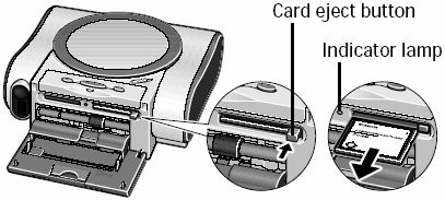 Removing the memory card - DS700