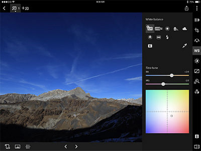 Demonstrating of White Balance