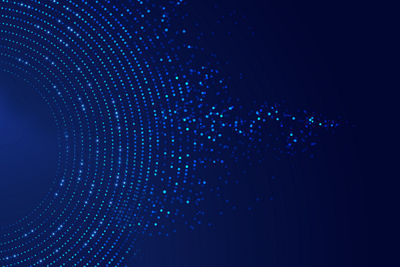 Digital fingerprint on a black background close up. 3d illustration.