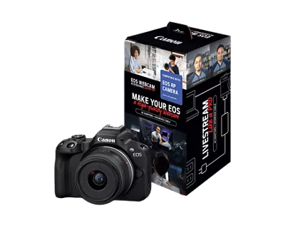 EOS R50 RF-S18-45mm F4.5-6.3 IS STM + Webcam Accessories Kit