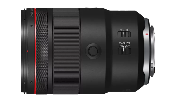 RF135mm F1.8 L IS USM - Side View to see Switches