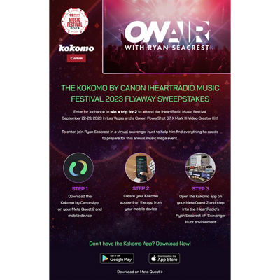 Flyaway Sweepstakes brochure