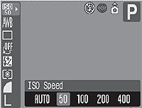 Using the menu on a PowerShot A610 and A620 and A700