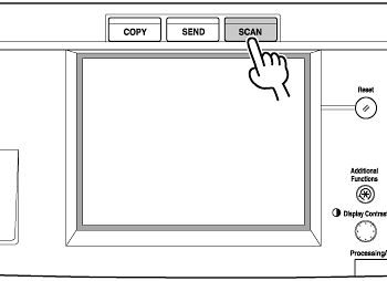 Scan with [SCAN] on the Machine