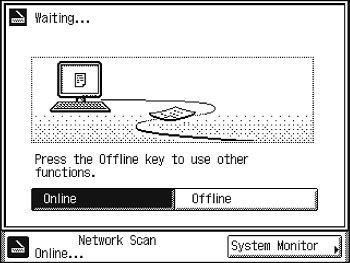 Switching the Scanner Offline