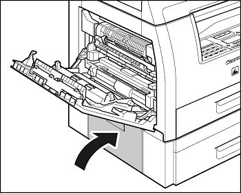 Open Left Cover appears on the display - MF6500 series
