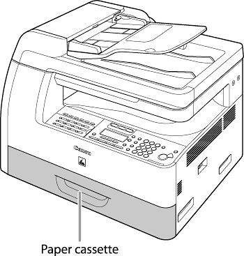 Specify the correct paper size for the paper cassette. (MF6595cx