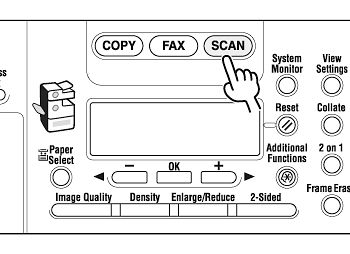 Scanning with [Start] on the Machine