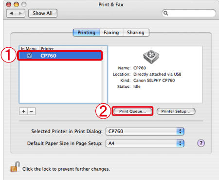 Deleting Documents in the Print Queue (Mac)