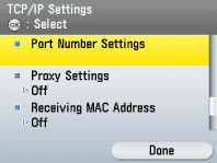 Setting Dedicated Port and Port Number