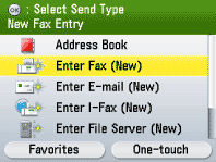 Adjusting the fax settings.