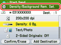 Adjusting the fax settings.