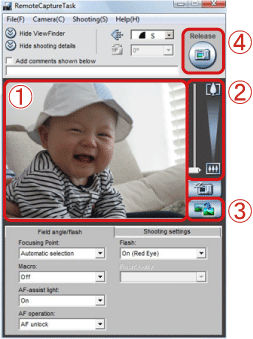 Remote Shooting using ZoomBrowser 6.x.