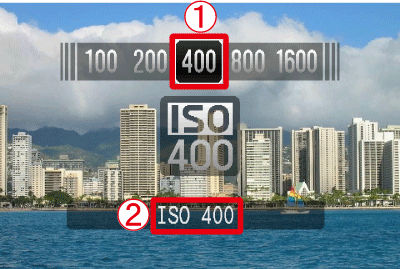 Setting ISO speed using the PowerShot G11.