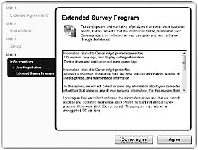 Install the software for USB connection (MX870)