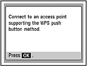Wireless LAN setup using WPS connection - Mac (MX350)