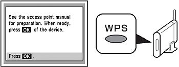 Wireless LAN setup using WPS connection - Mac (MX350)