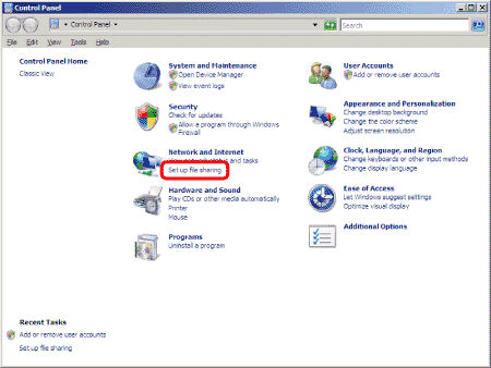 Setting Shared Folder (Windows Server 2008) (MF9200 Series)