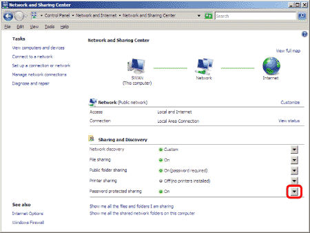 Setting Shared Folder (Windows Server 2008) (MF9200 Series)