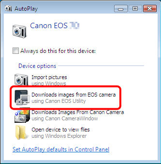 How to connect the camera to a computer using a USB cable (EOS M)