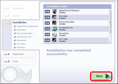How to install the software included on the CD that came with the EOS ...